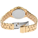 Michael Kors Lennox Quartz Green Dial Gold Steel Strap Watch For Women - MK7395 Authentic Buy Shop Now
