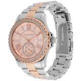 Michael Kors Everest Three Hand Rose Gold Dial Two Tone Steel Strap Watch For Women - MK7402 Authentic Buy Shop Now