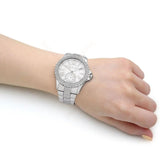 Michael Kors Everest Three hand Silver Dial Silver Steel Strap Watch For Women - MK7403 Authentic Buy Shop Now