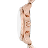 Michael Kors Berkley Chronograph Green Dial Rose Gold Steel Strap Watch For Women - MK7412 Authentic Buy Shop Now