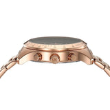 Michael Kors Berkley Chronograph Green Dial Rose Gold Steel Strap Watch For Women - MK7412 Authentic Buy Shop Now
