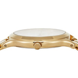 Michael Kors Runway Three-Hand White Dial Gold Steel Strap Watch for Women - MK7472 Authentic Buy Shop Now