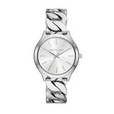 Michael Kors Runway Three-Hand Silver Dial Silver Steel Strap Watch for Women - MK7474 Authentic Buy Shop Now