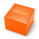 Michael Kors Runway Chronograph Limited Edition Orange Dial Orange Steel Strap Watch for - MK7477LE Authentic Buy Shop Now