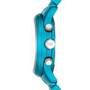 Michael Kors Runway Limited Edition Blue Dial Blue Steel Strap Watch for Women - MK7479LE Authentic Buy Shop Now