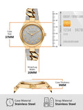 Michael Kors Lennox Pavé Crystals Silver Dial Two Tone Steel Strap Watch for Women - MK7487 Authentic Buy Shop Now