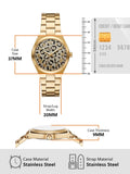 Michael Kors Lennox Three-Hand Gold Dial Gold Steel Strap Watch for Women - MK7500 Authentic Buy Shop Now