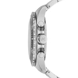 Michael Kors Everest Chronograph Black Dial Silver Steel Strap Watch For Men - MK8256 Authentic Buy Shop Now