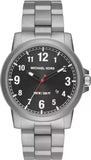 Michael Kors Paxton Analog Black Dial Silver Steel Strap Watch For Men - MK8500 Authentic Buy Shop Now