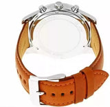 Michael Kors Lexington Chronograph Blue Dial Brown Leather Strap Watch For Men - MK8537 Authentic Buy Shop Now