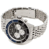 Michael Kors Bayville Chronograph Black Dial Silver Steel Strap Watch For Men - MK8749 Authentic Buy Shop Now