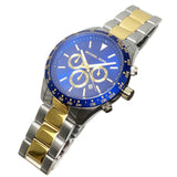 Michael Kors Layton Chronograph Blue Dial Two Tone Steel Strap Watch For Men - MK8825 Authentic Buy Shop Now
