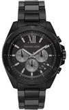 Michael Kors Brecken Chronograph Black Dial Black Steel Strap Watch For Men - MK8858 Authentic Buy Shop Now
