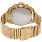 Michael Kors Brecken Chronograph Black Dial Gold Mesh Strap Watch For Men - MK8867 Authentic Buy Shop Now