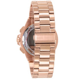 Michael Kors Lennox Chronograph Black Dial Rose Gold Steel Strap Watch For Men - MK8940 Authentic Buy Shop Now