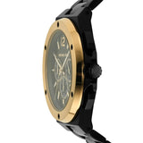 Michael Kors Lennox Chronograph Black Dial Black Steel Strap Watch For Men - MK8941 Authentic Buy Shop Now
