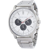 Michael Kors Sullivan Quartz White Dial Silver Steel Strap Watch For Men - MK8968 Authentic Buy Shop Now
