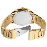 Michael Kors Janelle Chronograph Gold Dial Gold Steel Strap Watch For Men - MK8995 Authentic Buy Shop Now