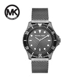 Michael Kors Everest Quartz Grey Dial Grey Mesh Bracelet Watch For Men - MK9093 Authentic Buy Shop Now