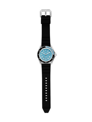 Michael Kors Maritime Three Hand Blue Dial Black Silicone Strap Watch for Men - MK9167 Authentic Buy Shop Now