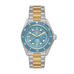 Michael Kors Maritime Three-Hand Blue Dial Two Tone Steel Strap Watch for Men - MK9169 Authentic Buy Shop Now