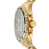 Michael Kors Everest Chronograph Blue Dial Gold Steel Strap Watch For Women - MK6971 Authentic Buy Shop Now