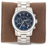 Michael Kors Hunger Stop 100 Series Navy Blue Dial Silver Steel Strap Watch for Women - MK5814 Authentic Buy Shop Now