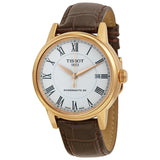 Tissot T Classic Carson Powermatic 80 White Dial Brown Leather Strap Watch for Men - T085.407.36.013.00 Authentic Buy Shop Now