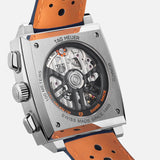Tag Heuer Monaco Gulf Automatic Chronograph Blue Dial Blue Leather Strap Watch for Men - CBL2115.FC6494 Authentic Buy Shop Now