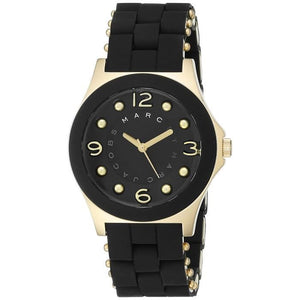 Marc Jacobs Pelly Black Dial Black Silicone Strap Watch for Women - MBM2540 Authentic Buy Shop Now