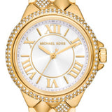Michael Kors Camile Analog White Dial Gold Steel Strap Watch for Women - MK4801 Authentic Buy Shop Now