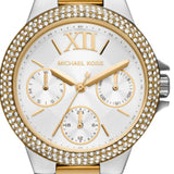 Michael Kors Camille Multifunction Silver Dial Two Tone Steel Strap Watch For Women - MK6982 Authentic Buy Shop Now