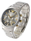 Emporio Armani Quartz Grey Dial Silver Steel Strap Watch For Men - AR11047 Authentic Buy Shop Now