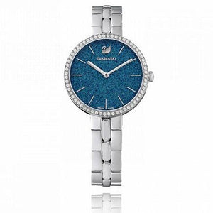 Swarovski Cosmopolitan Blue Dial Silver Steel Strap Watch for Women - 5517790 Authentic Buy Shop Now