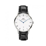 Daniel Wellington Dapper Reading White Dial Black Leather Strap Watch For Men - DW00100108
