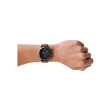 Emporio Armani Classic Chronograph Black Dial Brown Leather Strap Watch For Men - AR1919 Authentic Buy Shop Now