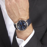 Emporio Armani Renato Analog Blue Dial Black Leather Strap Watch For Men - AR2506 Authentic Buy Shop Now