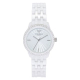 Emporio Armani Ceramic White Dial White Ceramic Bracelet Watch For Women - AR1477 Authentic Buy Shop Now