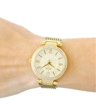 Guess Soho Champagne Dial Stainless Steel Mesh Bracelet Watch For Women - W0638L2 Authentic Buy Shop Now