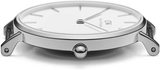 Daniel Wellington Classic York White Dial Black Leather Strap Watch For Men - DW00100025 Authentic Buy Shop Now