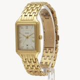Fossil Raquel Three Hand Date White Dial Gold Steel Strap Watch For Women - ES5220 Authentic Buy Shop Now