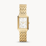 Fossil Raquel Three Hand Date White Dial Gold Steel Strap Watch For Women - ES5220 Authentic Buy Shop Now