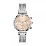 Hugo Boss Flawless Pink Dial Silver Mesh Bracelet Watch for Women - 1502625 Authentic Buy Shop Now