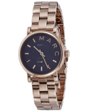 Marc Jacobs Baker Navy Blue Dial Rose Gold Steel Strap Watch for Women - MBM3332 Authentic Buy Shop Now