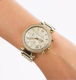 Michael Kors Parker White Dial Two Tone Steel Strap Watch for Women - MK5626 Authentic Buy Shop Now