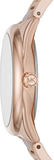 Michael Kors Janelle Three Hand Rose Gold Dial Two Tone Steel Strap Watch For Women - MK7135 Authentic Buy Shop Now