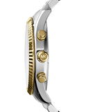 Michael Kors Lexington Silver Dial Two Tone Steel Strap Watch for Women - MK5955 Authentic Buy Shop Now