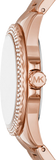 Michael Kors Camille Quartz Mother of Pearl White Dial Rose Gold Steel Strap Watch For Women - MK7364 Authentic Buy Shop Now