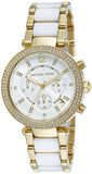 Michael Kors Parker White Dial Two Tone Steel Strap Watch for Women - MK6119 Authentic Buy Shop Now