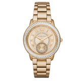 Michael Kors Madelyn Quartz Gold Dial Gold Steel Strap Watch For Women - MK6287 Authentic Buy Shop Now